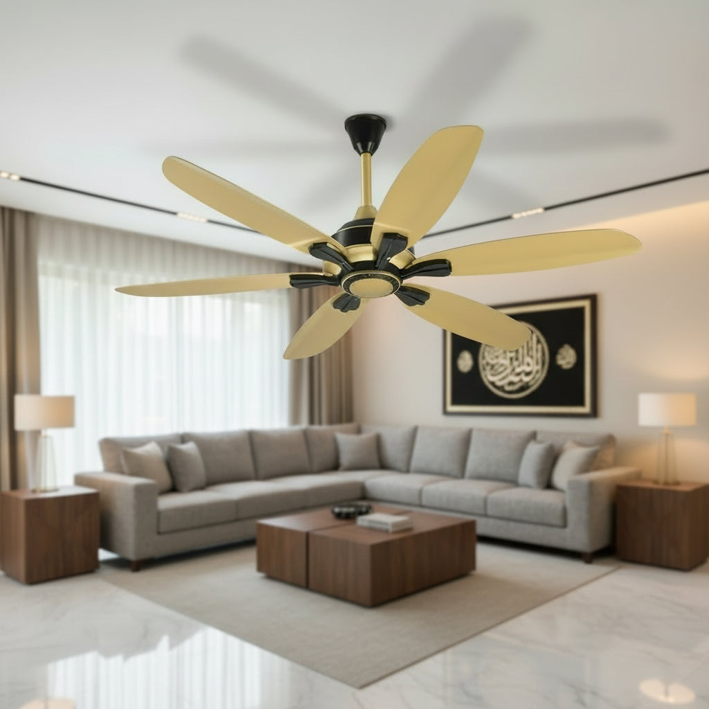 52 inch Pakistani Golden 6 Blades Fan
