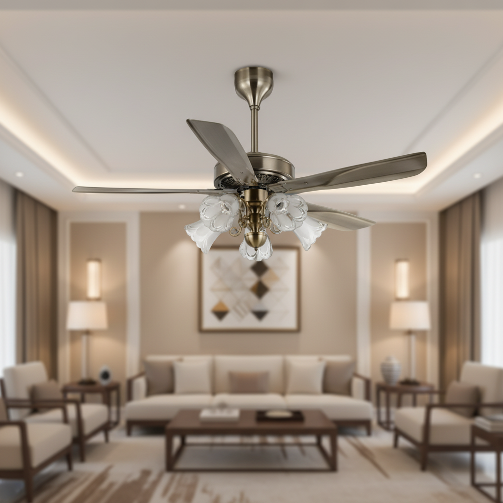 52" Luxury Remote Control Lighting Fan