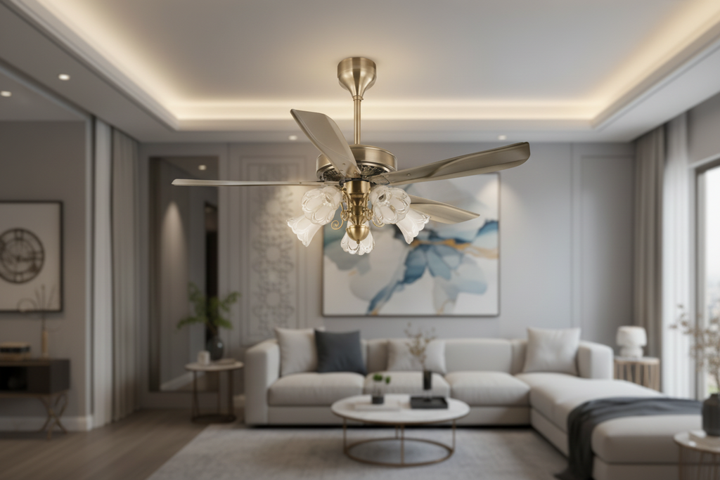 52" Luxury Remote Control Lighting Fan