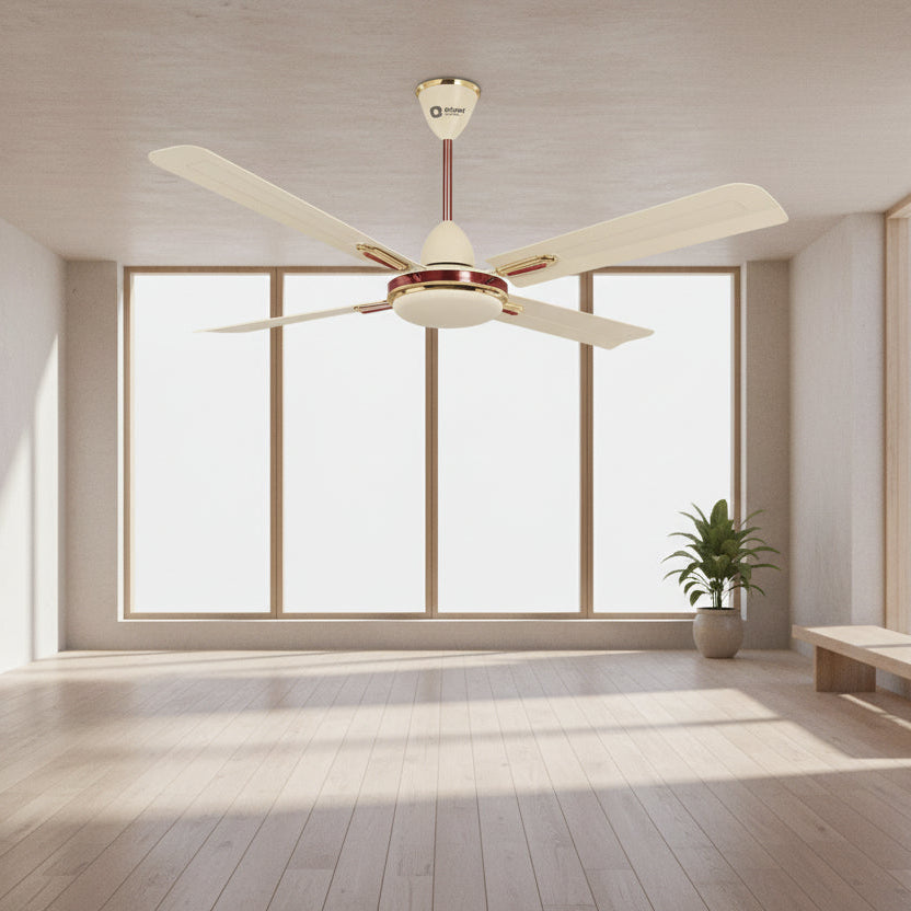 ORIENT Quadro Ornamental 56″(1400mm) Ceiling Fan – Cherry
